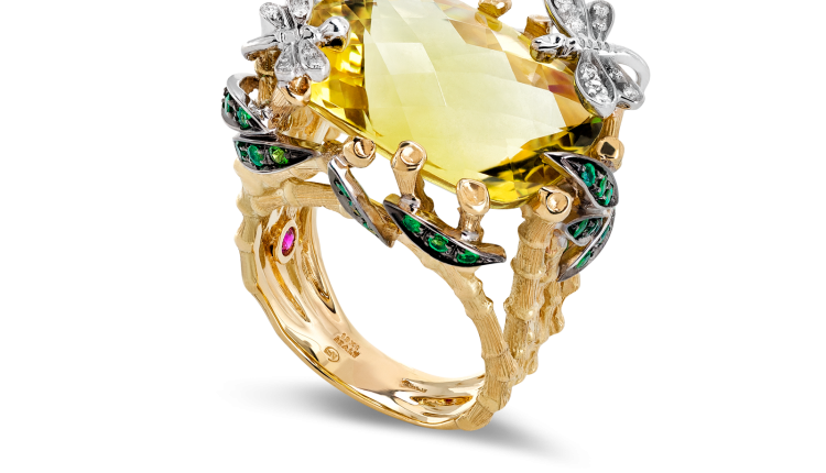 مجوهرات خاتم أصفر من سحر الطبيعة