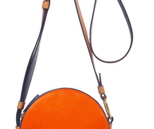 حقيبة يد من اللون البرتقالي