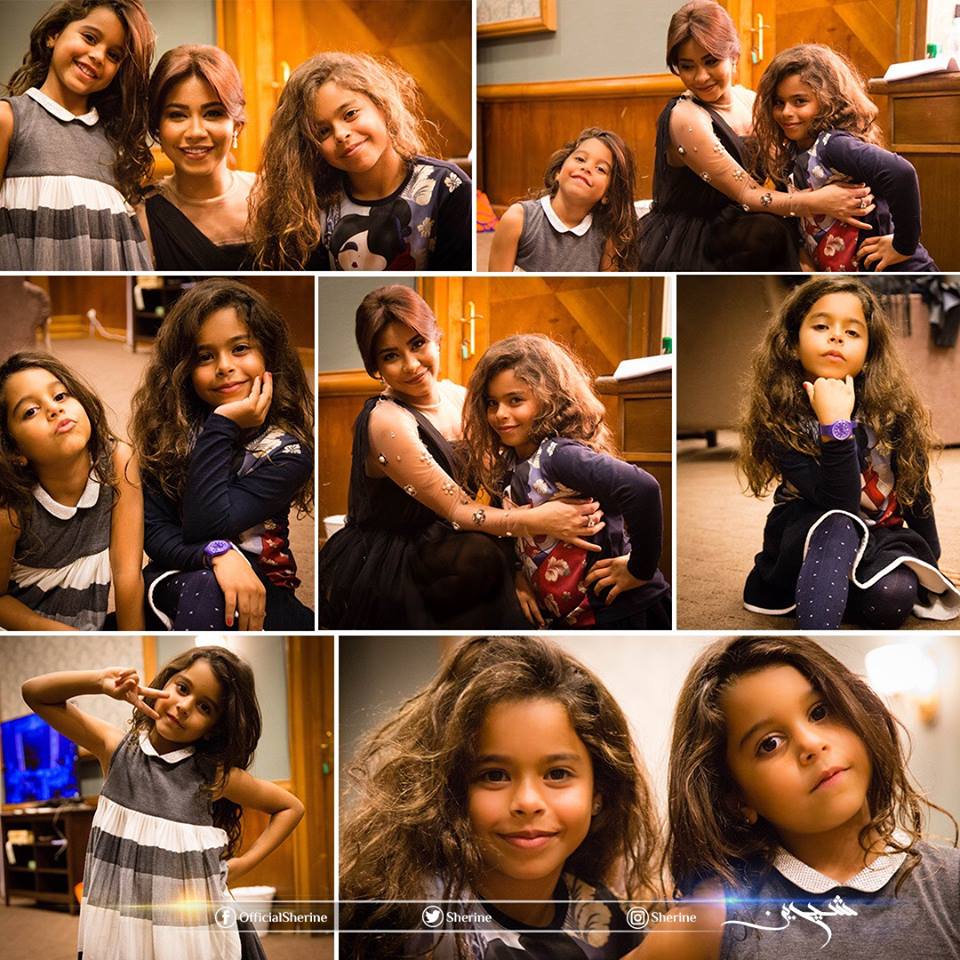شيرين عبد الوهاب تحتفل بعيد ميلادها مع ابنتيها وطليقها بالأردن