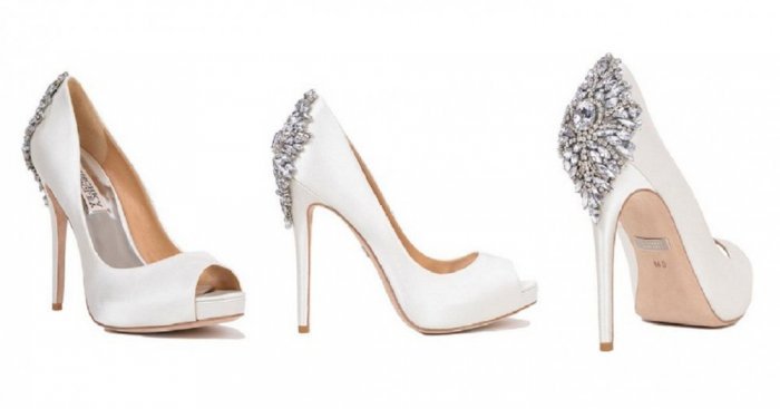 احذية العروس البيضاء