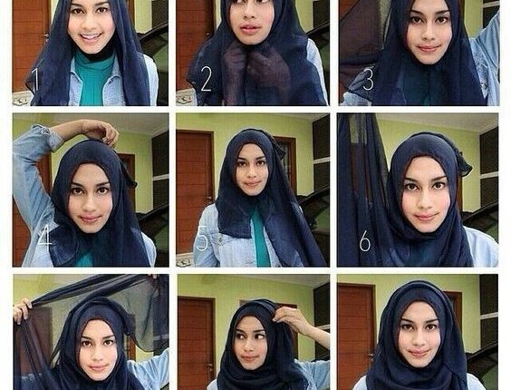 طرقة لفة الحجاب الخليجية