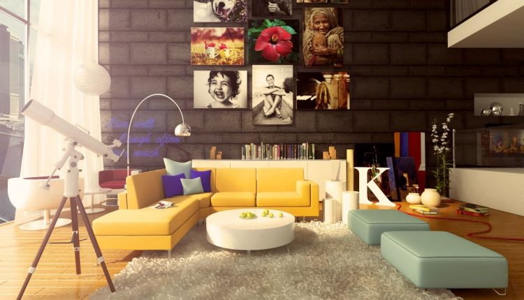 Colorful living room design
