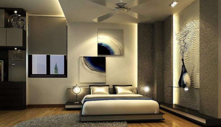 modern gypsum bedroom