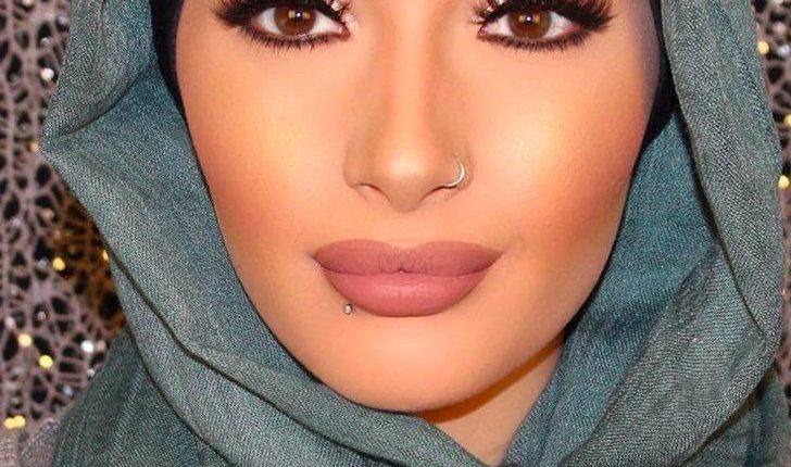 hijab style pretty makeup