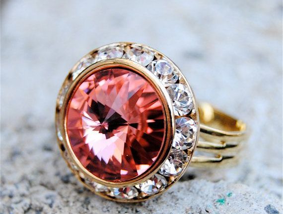 swarovski crystal rings ruby rings