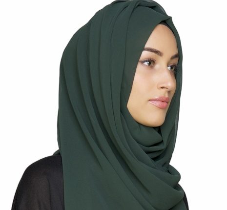 حجاب اخضر شيفون