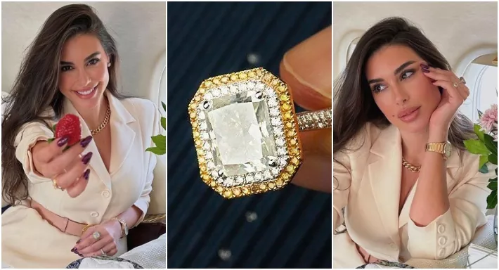 ياسمين صبري تثير الجدل بإرتداء خاتم زواج من جديد في أحدث صورها