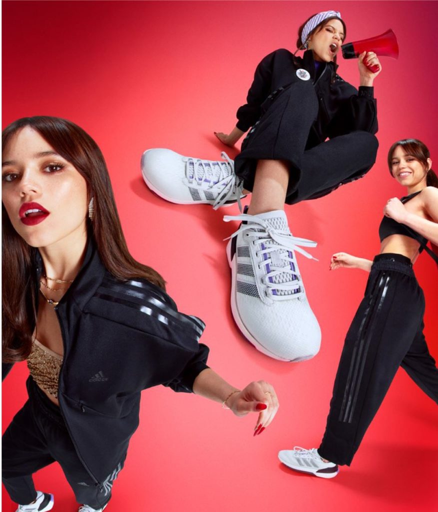 adidas والنجمة JENNA ORTEGA تطلقان مجموعة ملابس رياضية adidas Sportswear للجيل القادم