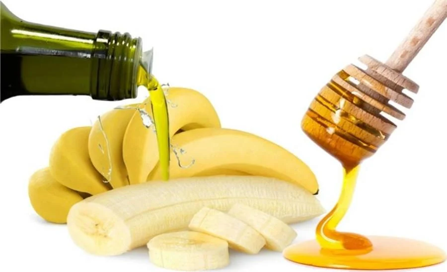 ماسك الموز والزبادي والعسل لشعر ناعم كالحرير والوقاية من قشرة الراس