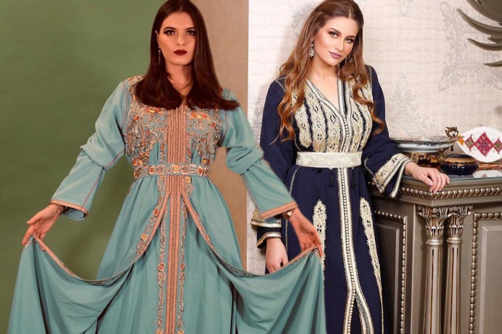 تصميمات قفاطين مغربية عصرية بألوان مختلفة ونصائح لارتدائه