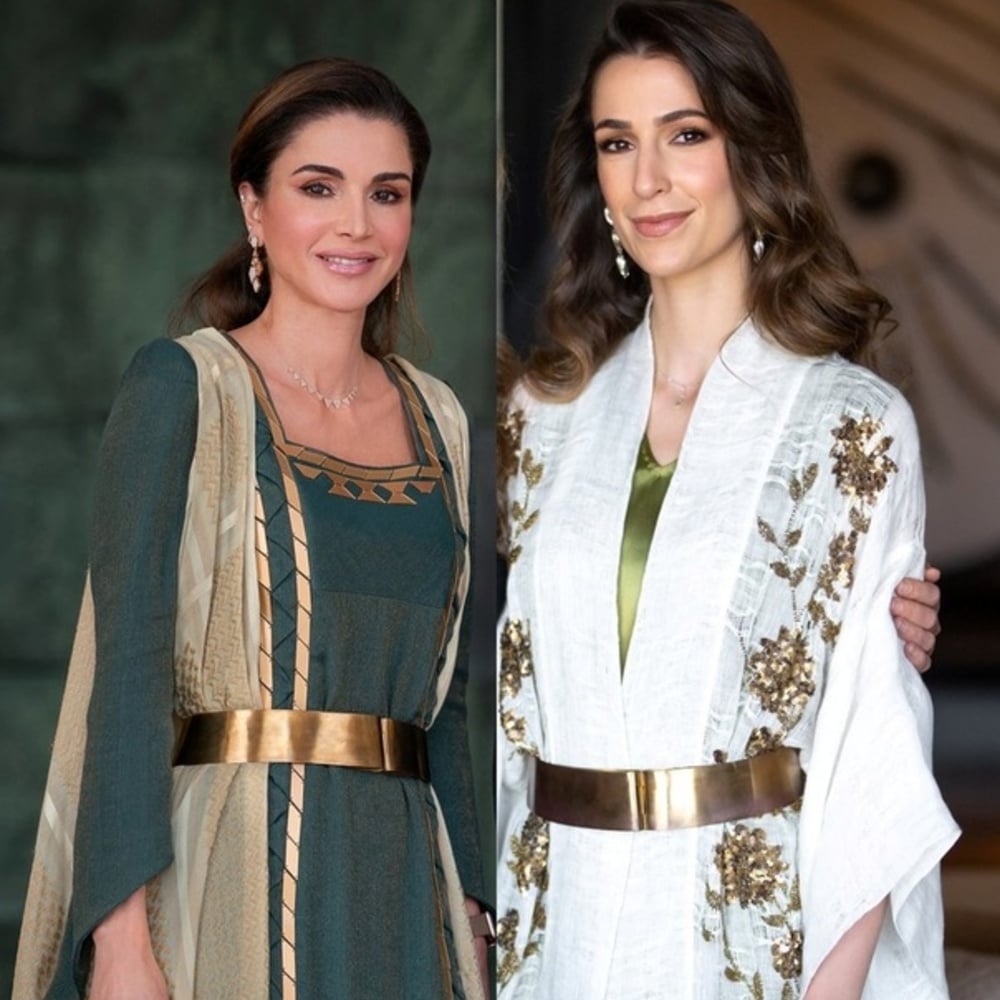 قارني بين إطلالة الملكة رانيا والأميرة رجوة