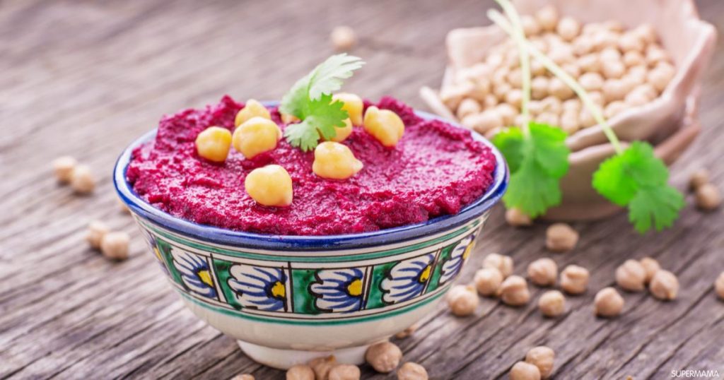 غذائية الحمص والشمندر