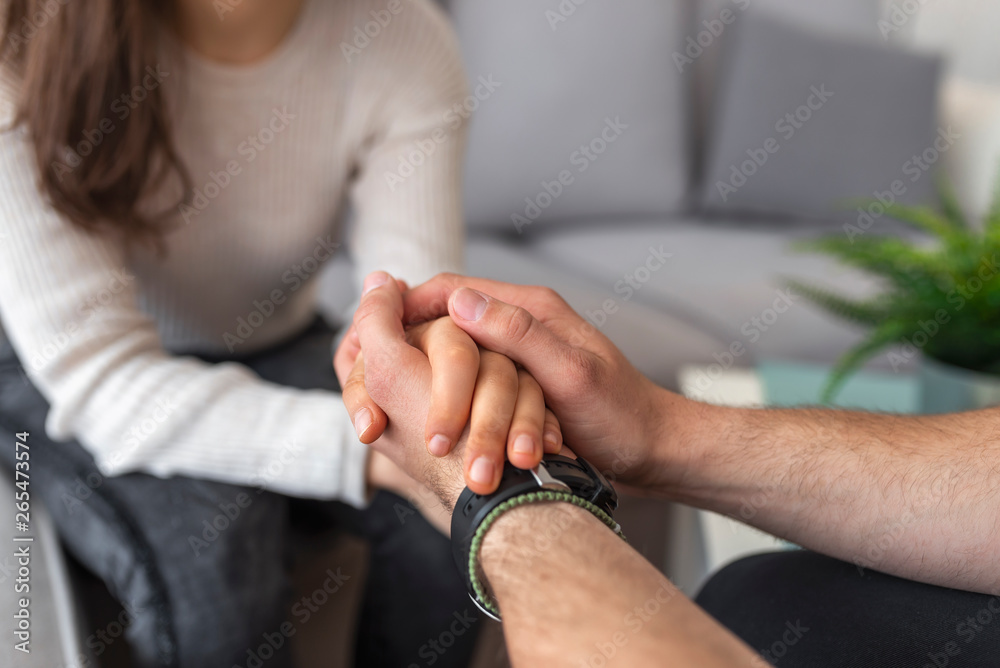 man woman support