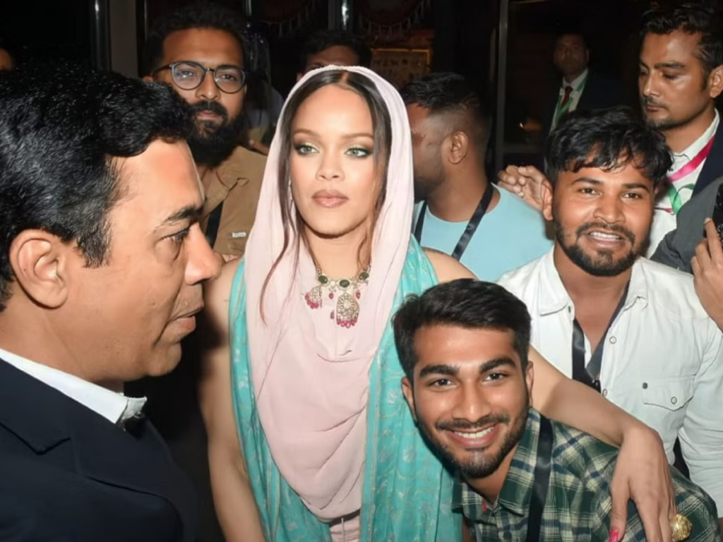 ريهانا مع محبيها في المطار