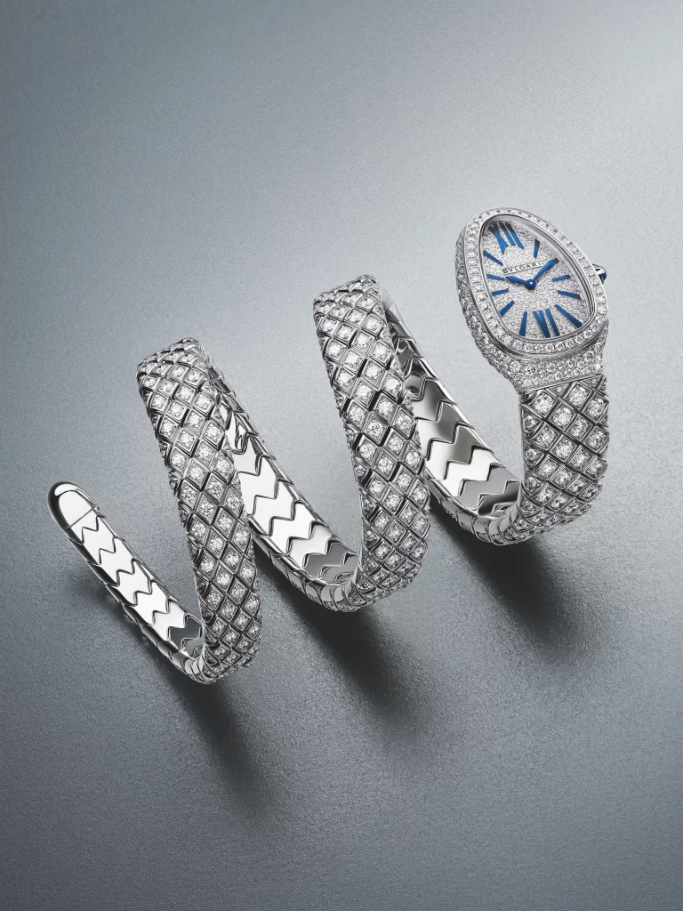 3_ ساعة «Serpenti Spiga High Jewellery».. من «Bvlgari»: