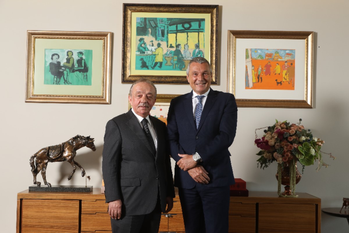 Mehmemt Cengiz, Chariman of Cengiz Holding and Jean-Christophe Babin, CEO of Bulgari