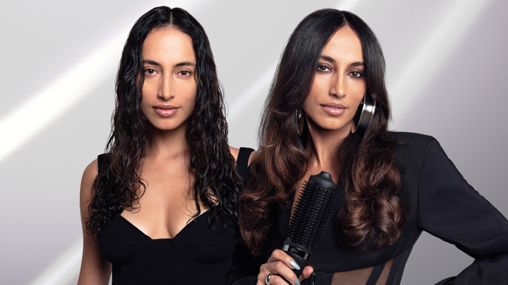 Ghd  تكشف عن فرشاة تجفيف الشعر "دويت بلو دراي"  2-في-1