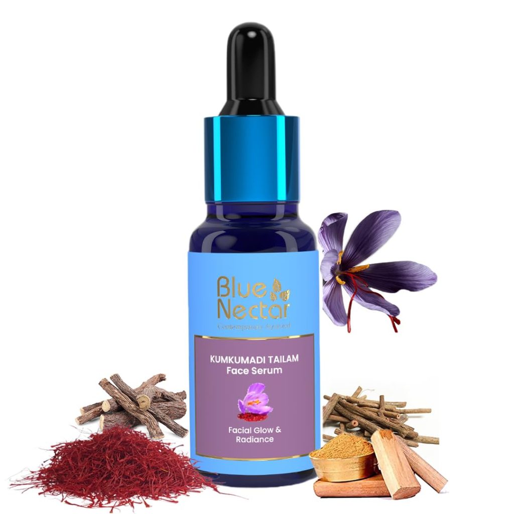 Blue Nectar Kumkumadi Tailam Skin Brightening Face Oil
