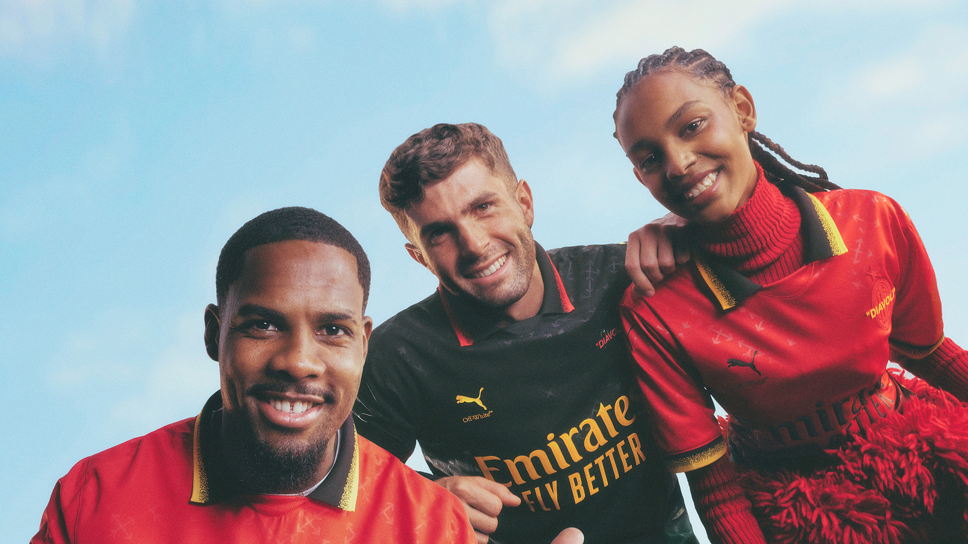 بوما وإيه سي ميلان وأوف وايت يكشفون عن أطقم بتصميمات جريئة