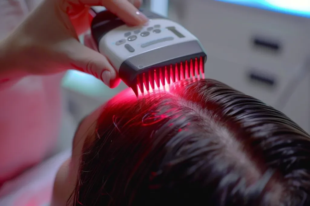 العلاج بالضوء الأحمر يقلل تساقط الشعر