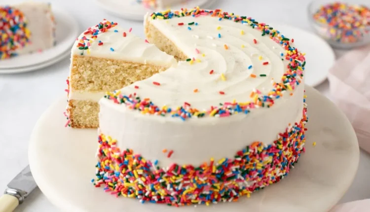 كعكة الفانيليا الخالية من الغلوتين