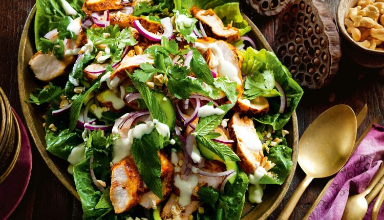 سلطة دجاج التندوري