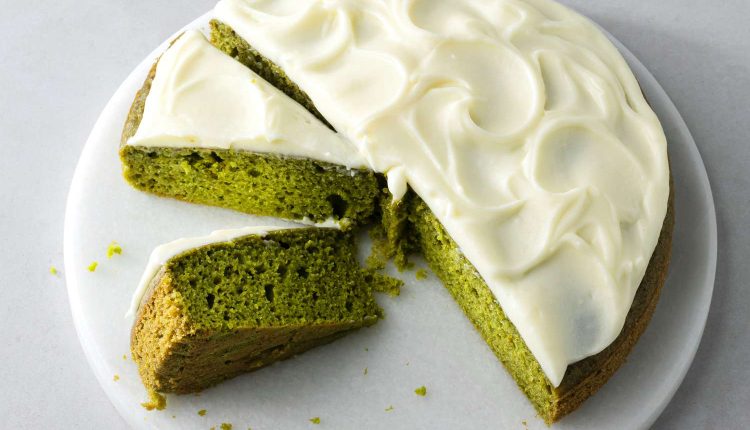 كعكة شاي الماتشا